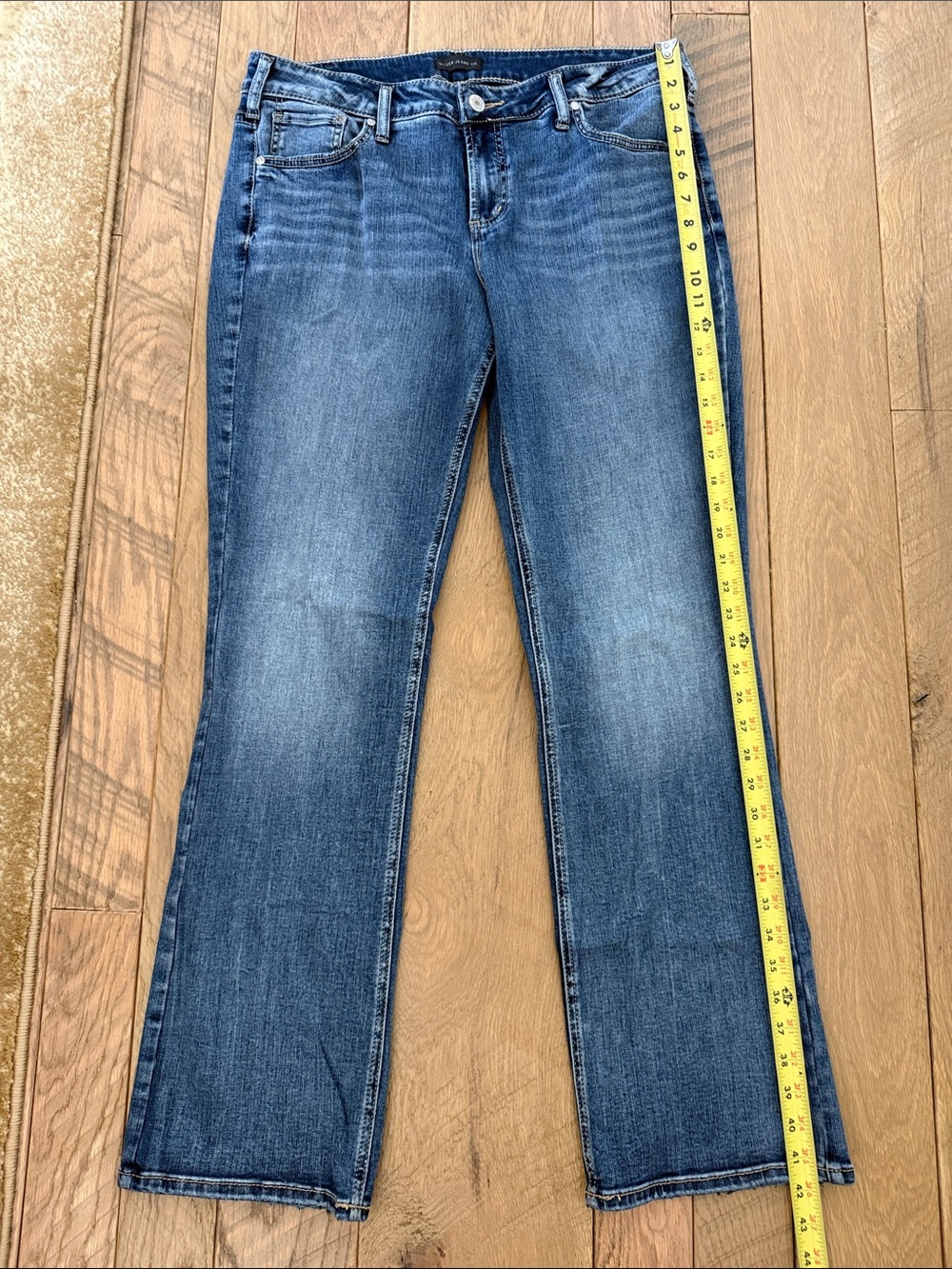 Silver Jeans Elyse Slim Boot Women's Blue Boot Cut Denim